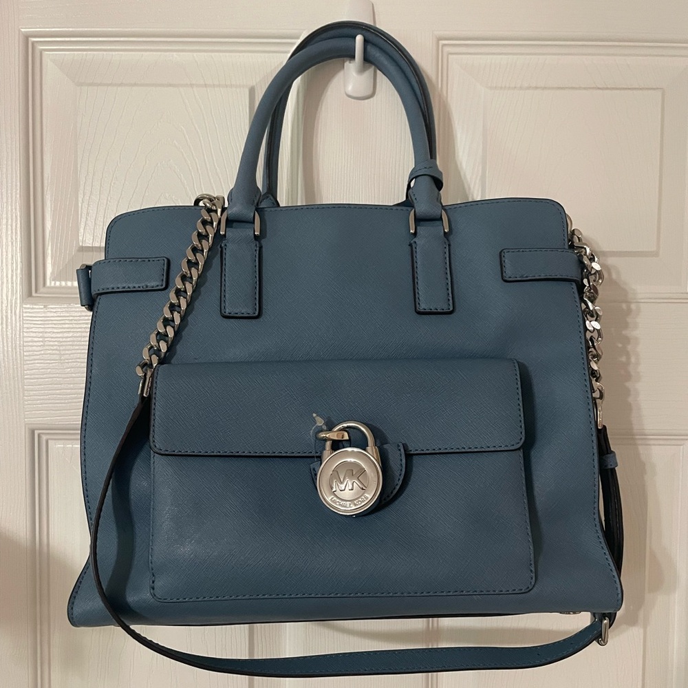 Michael Kors Emma saffaino leather Chain Detail Tote - Picture 1 of 12